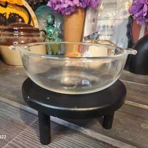 PYREX Clear Glass Bowl 5 Inch Diameter With Cute Handles